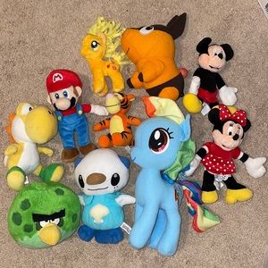 DISNEY, MLP, NINTENDO, POKÉMON AND WINNIE THE POOH PLUSHES
